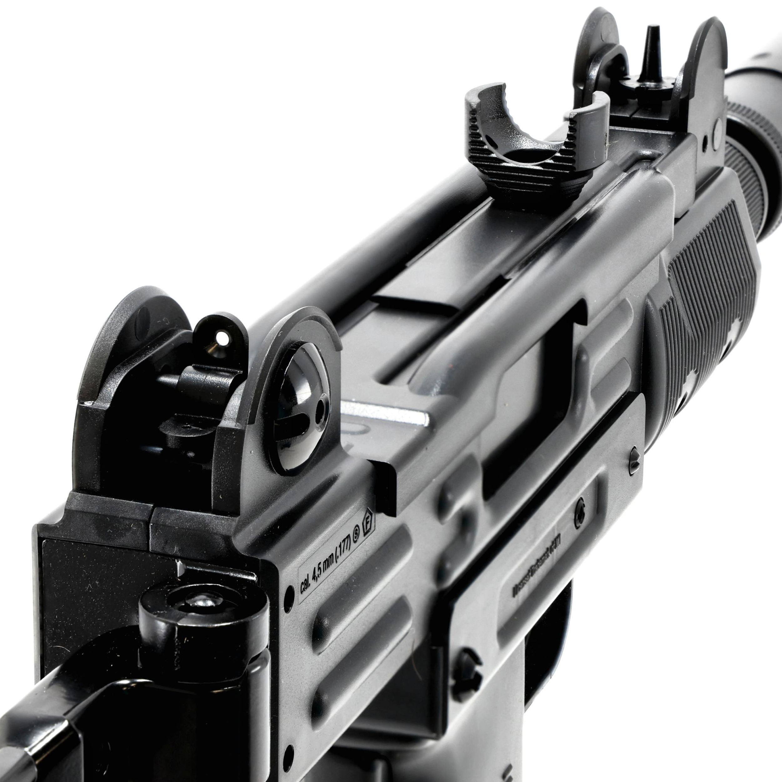 Pistolet mitrailleur B&T CO2 (genre Uzi) à plombs et billes acier 4.5 mm  Gamo MP9 - Pistolet à plomb