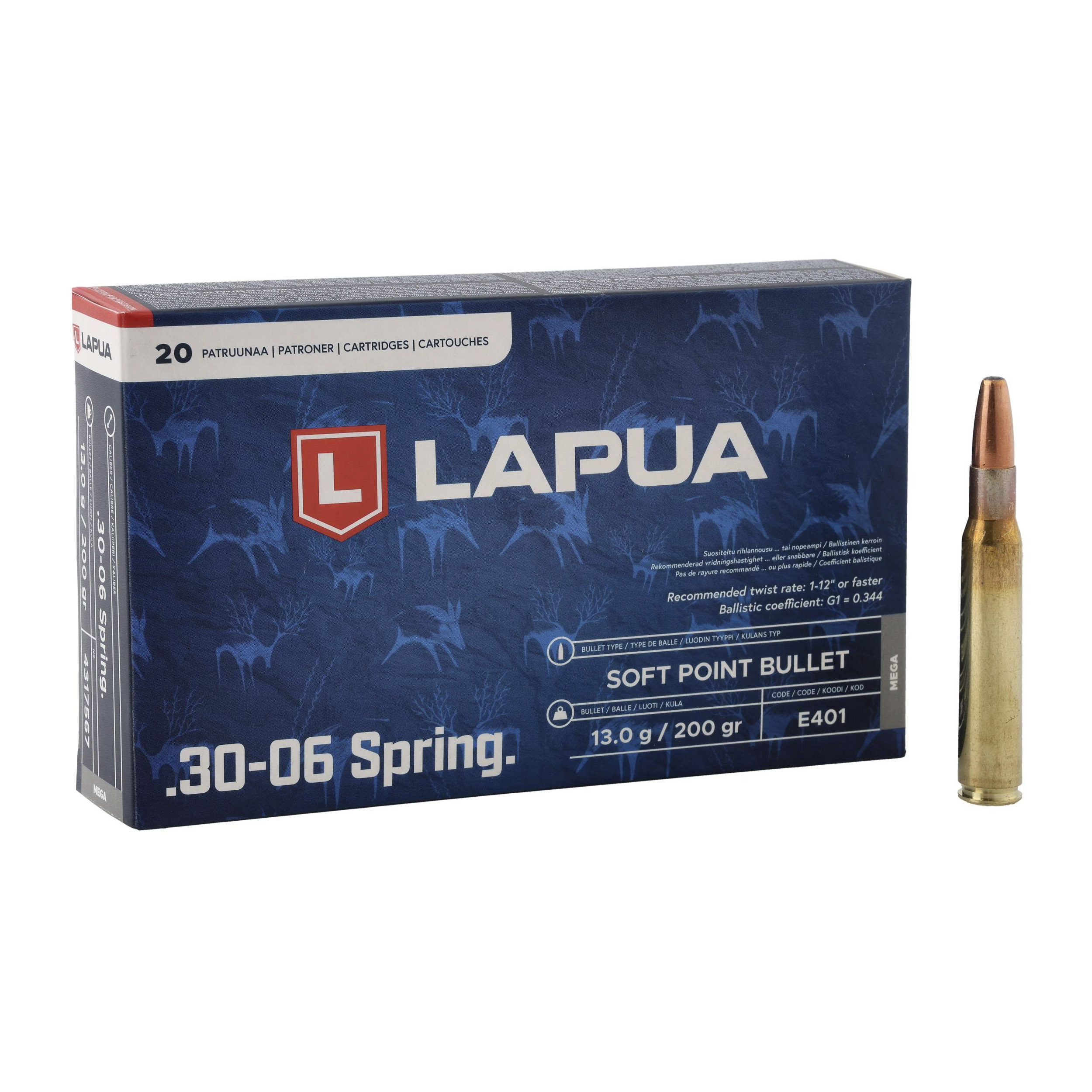 LAPUA .30-06 MEGA 13g/200gr SP ammunition - shop kolba.pl