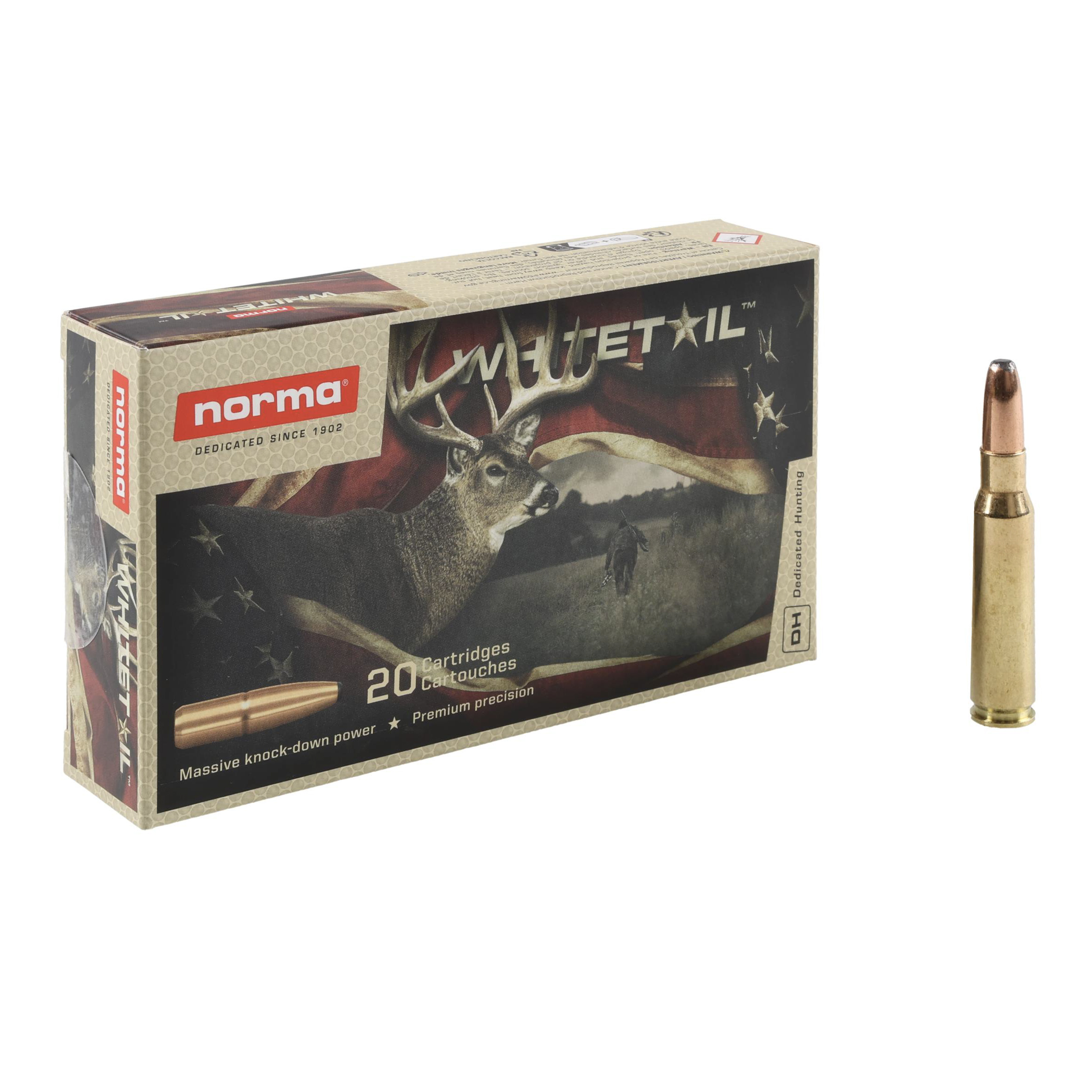Norma ammunition cal. 308 Win. Whitetail SP 180 gr - shop kolba.pl