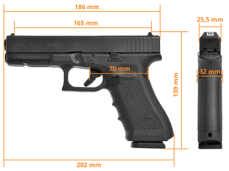 Replika pistolet ASG Glock 17 gen 4. 6 mm green gas