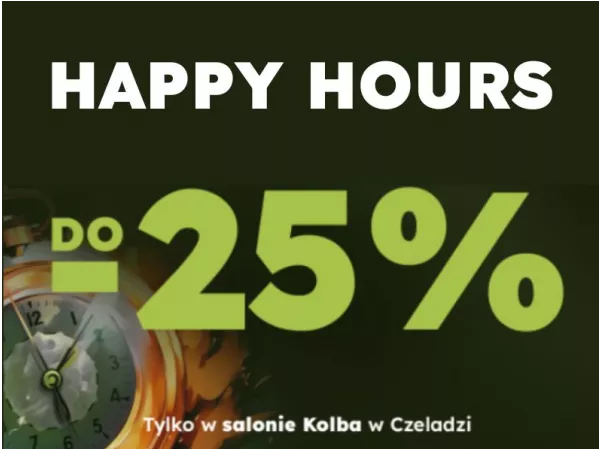 Happy Hours w salonie – do -25% na kultowe marki!