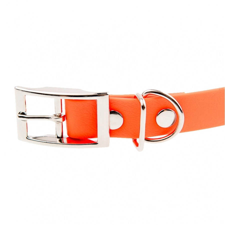 4wild.eu waterproof collar orange. 20 mm 2/2