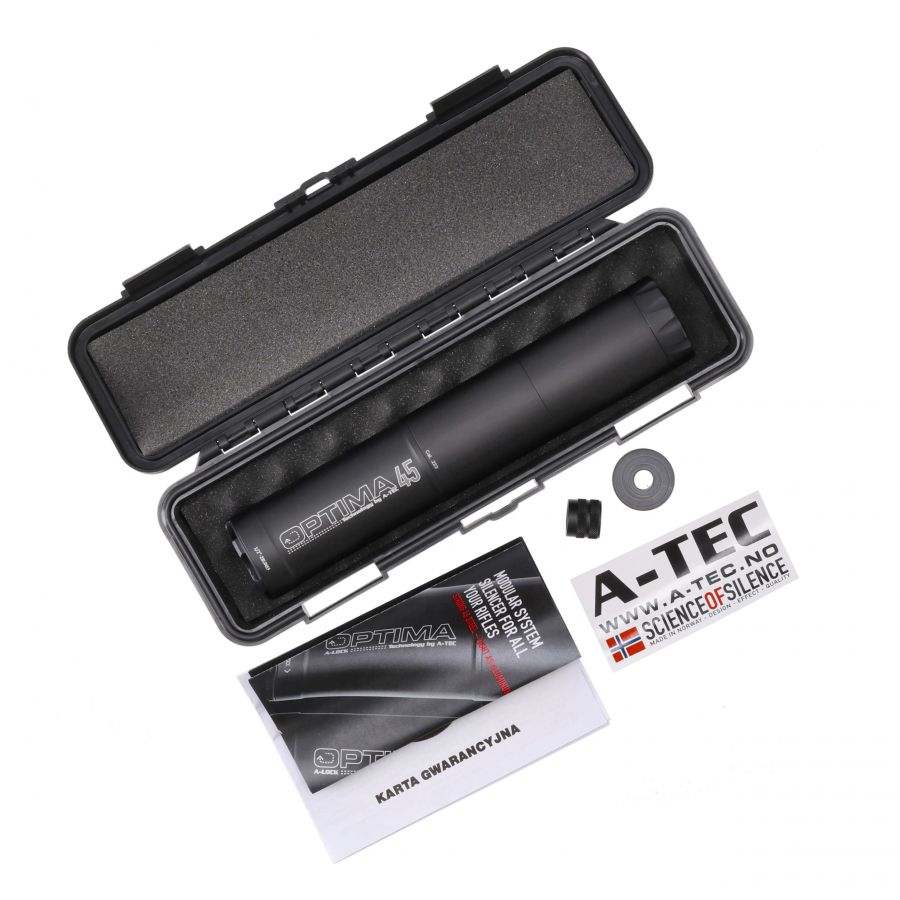 A-Tec Optima 45 cal .223 1/2-28 suppressor 4/4