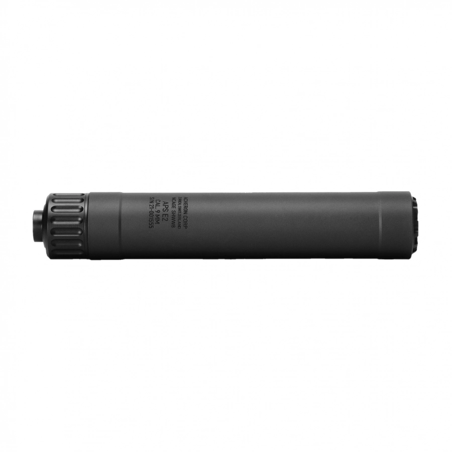 Acheron APS E2 9 mm 1/2" muffler 28 UNEF black 3/3