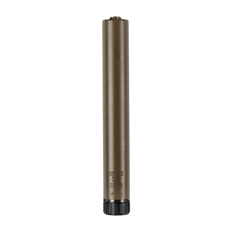 Acheron ELR E1 HexaLug XL 12.7 mm FDE muffler 1/3