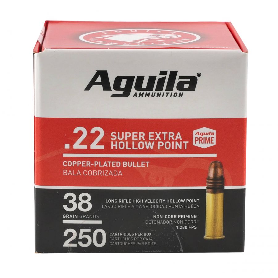 Aguila .22 LR Super Extra HV HP 38gr ammunition 4/4