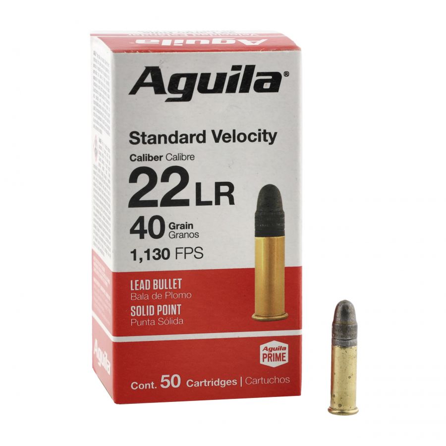 Aguila .22 LR Super Extra Std 2.59g/40gr ammunition 1/6