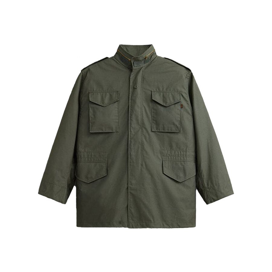Alpha men's jacket M-65 olive green 1/5