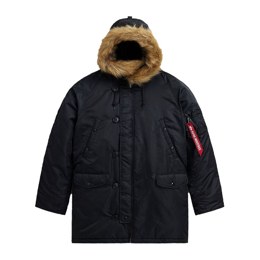 Alpha N3B men's jacket black 1/4