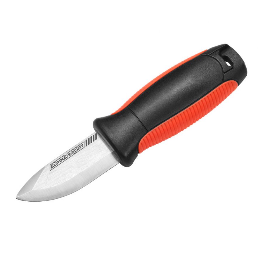 Alpina Sport Ancho small knife black and orange 3/4