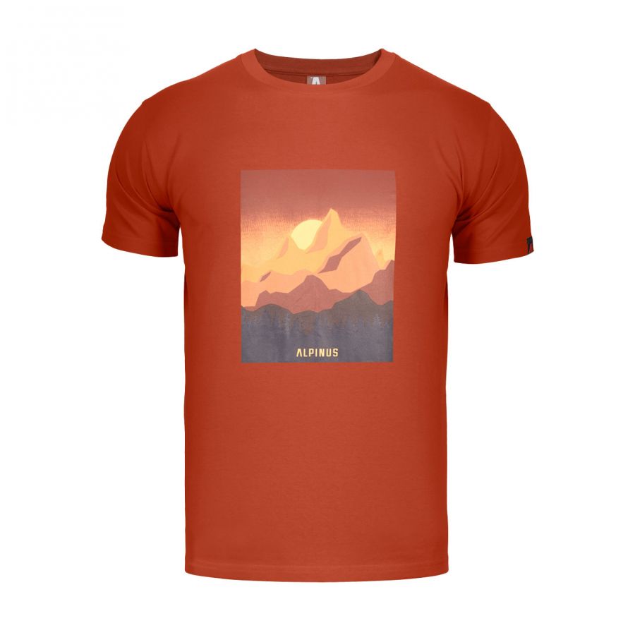 Alpinus Drefekal men's t-shirt orange 1/4
