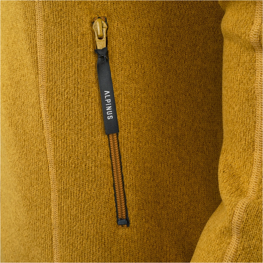 Alpinus Elvenes women's fleece sweatshirt yellow 3/4