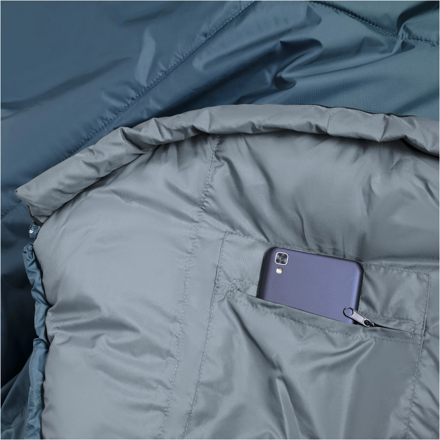 Alpinus Fiber Pro WS 1300 Sleeping Bag Left, Sage 2/7