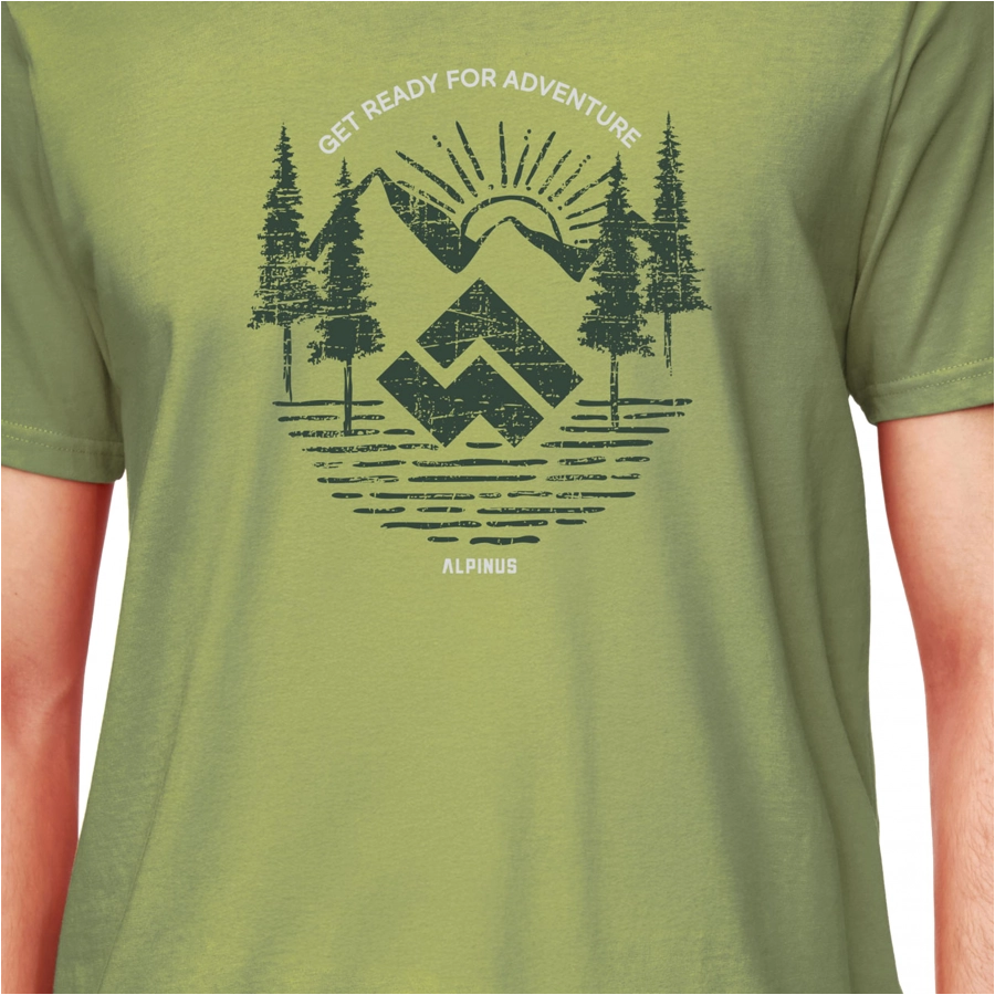 Alpinus Kitreli men's t-shirt, green 3/5