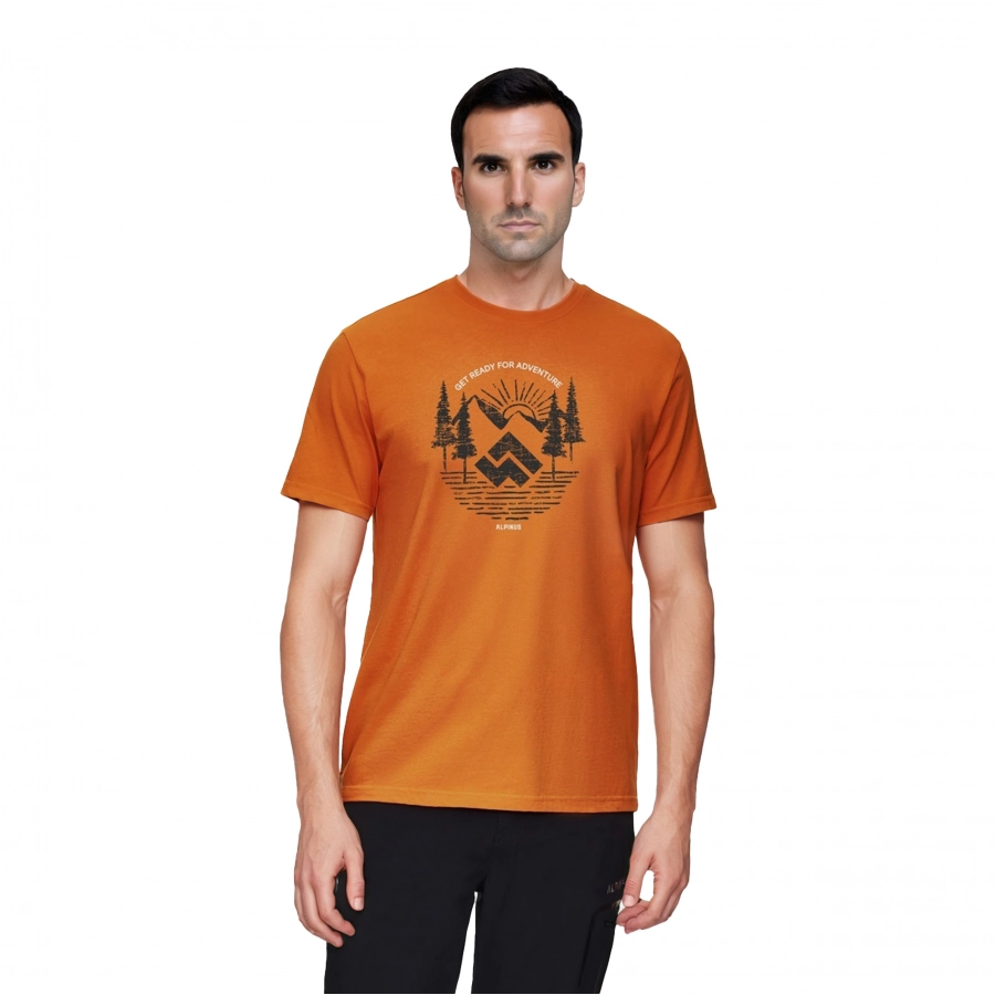 Alpinus Kitreli men's t-shirt, orange 1/5