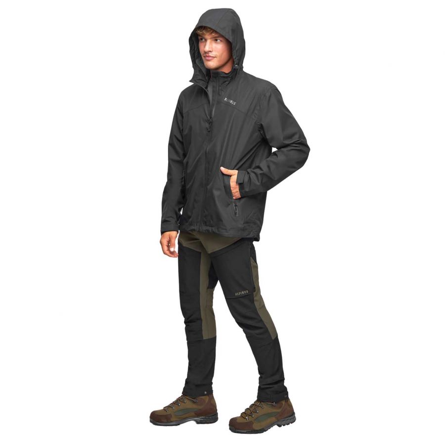 Alpinus men's 2-layer jacket Paterno black 3/6