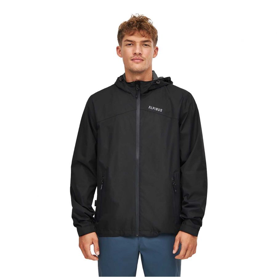 Alpinus men's 2-layer jacket Paterno black 1/6