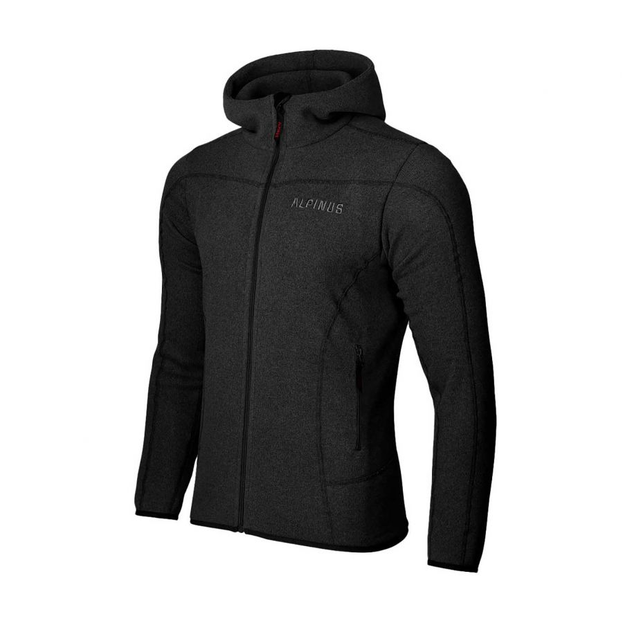 Alpinus men's Barbiano fleece sweatshirt black 1/5