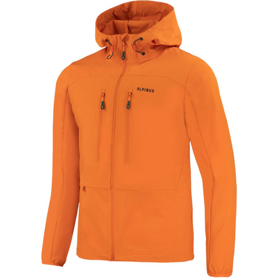 Alpinus men's softshell jacket Pourri orange 1/6