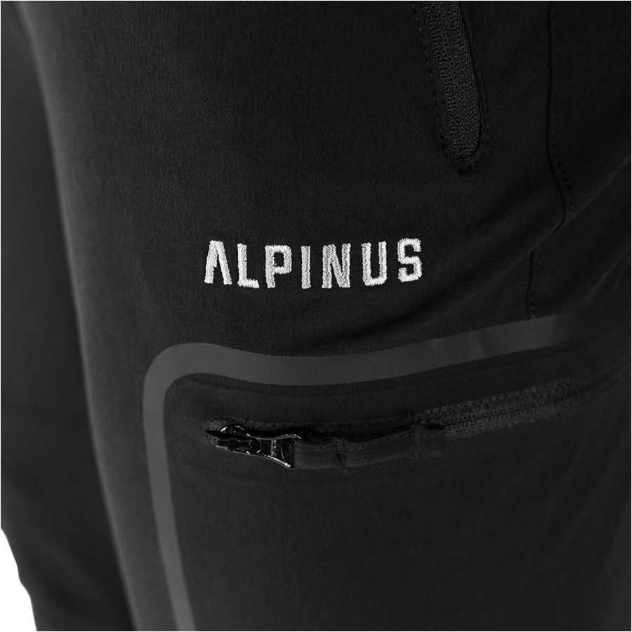 Alpinus men's trekking pants Pyrenees black 4/6