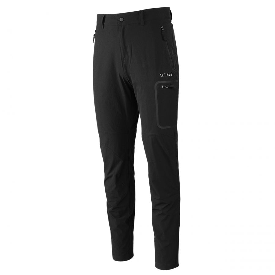 Alpinus men's trekking pants Pyrenees black 1/6