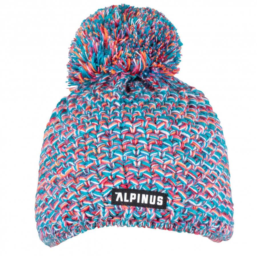 Alpinus Oulu children's cap blue and pink 1/1