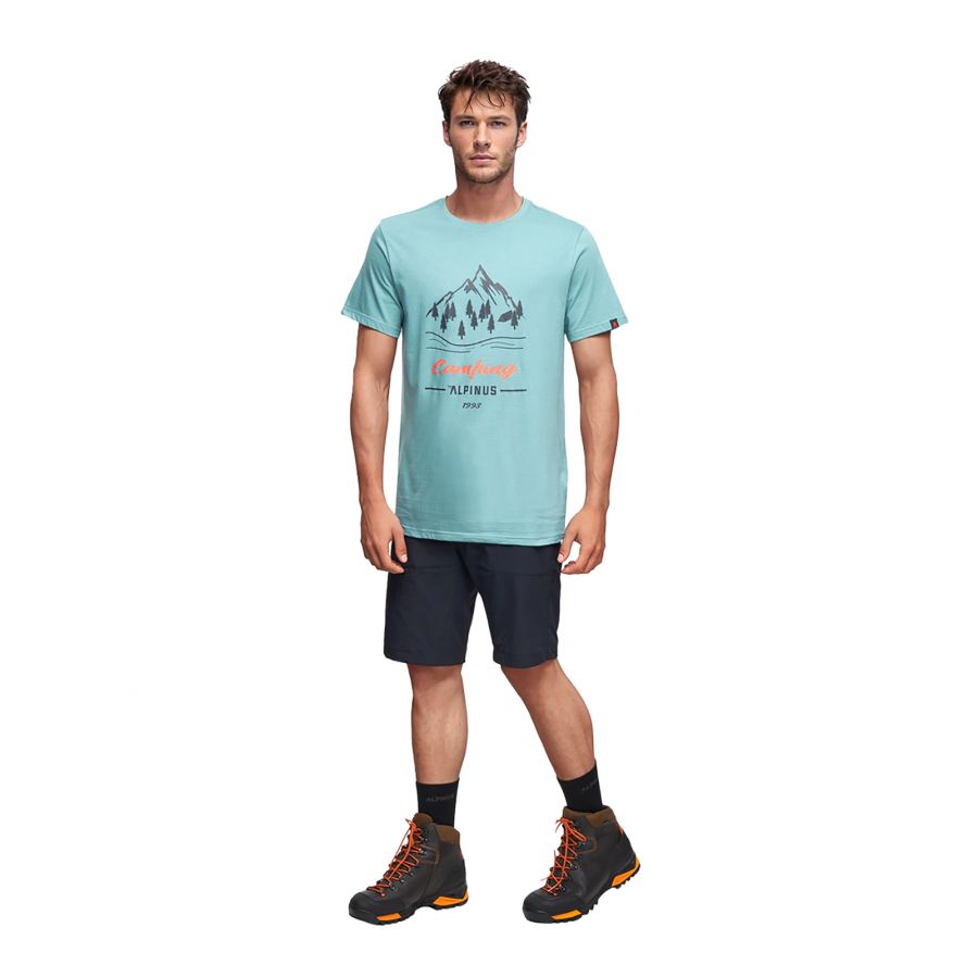 Alpinus Polaris mint men's t-shirt 3/4
