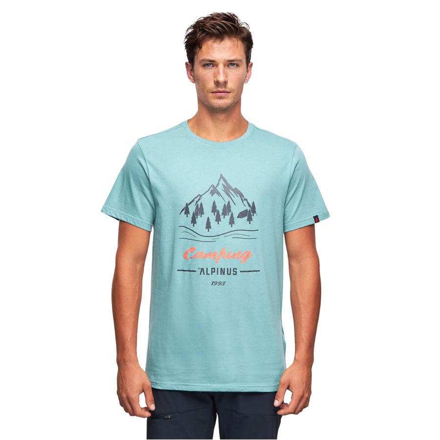 Alpinus Polaris mint men's t-shirt 1/4