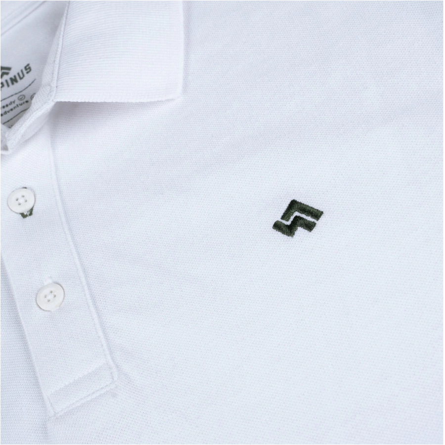 Alpinus Sherali men's polo shirt, white 3/3