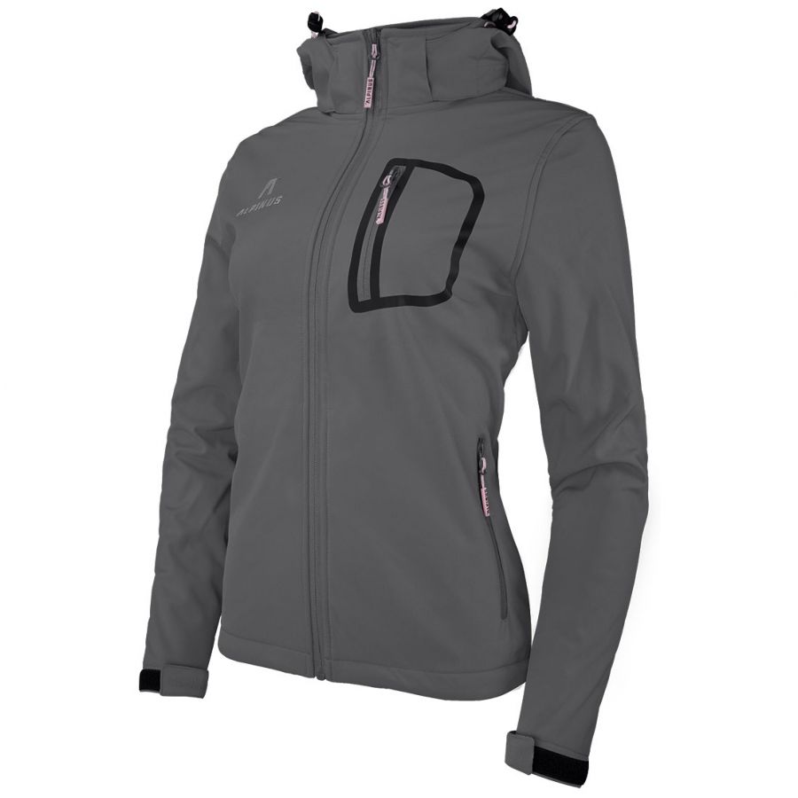 Alpinus Softshell Bergamo women's jacket graphite 1/6