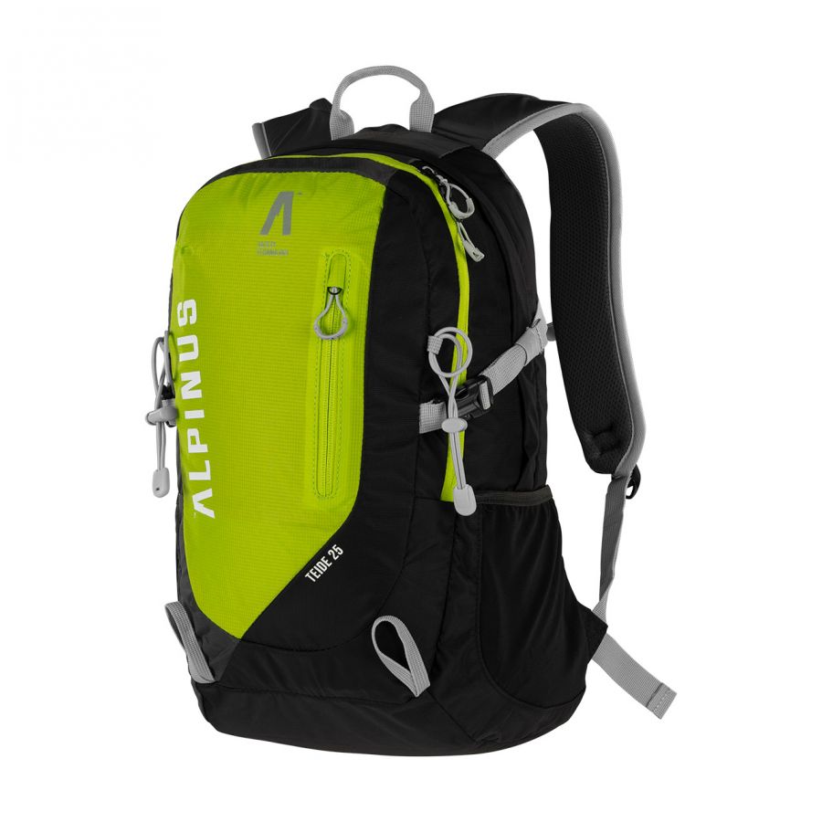 Alpinus Teide 25L black and lime backpack 1/6
