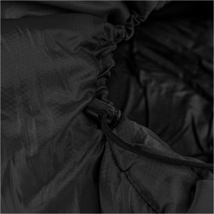 Alpinus Warm 1500 Sleeping Bag Left, Black 4/5