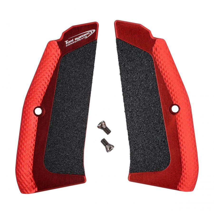 ALU long liners for CZ 75 SP-01 red 4/4