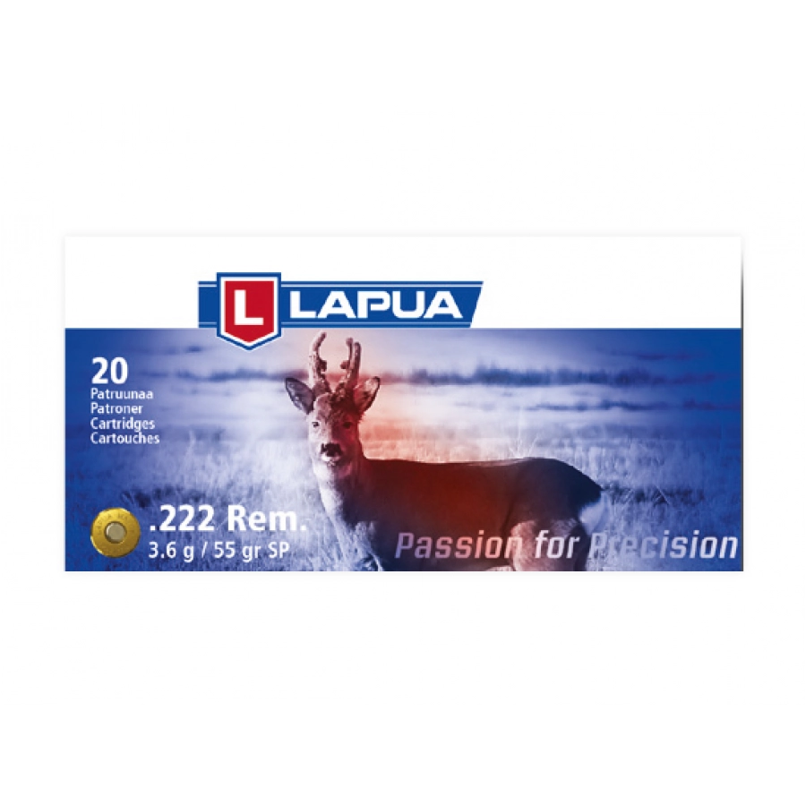 Ammunition LAPUA .222 Rem. 3,6g/55gr SP 1/1