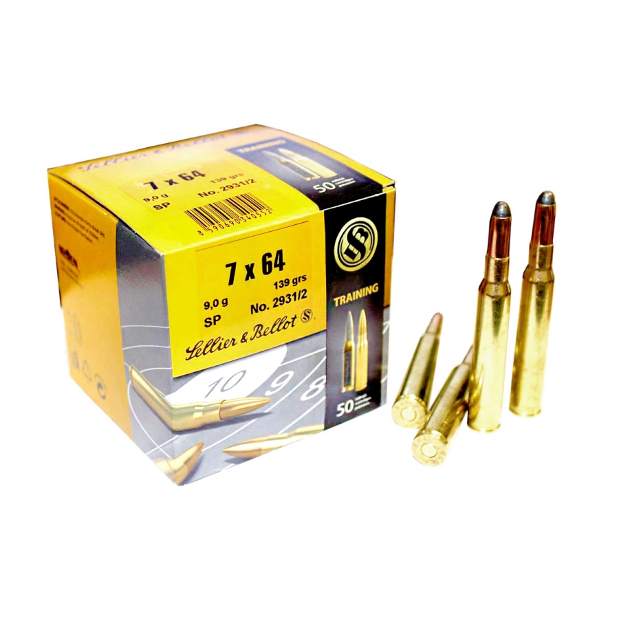 Ammunition Sellier&Bellot 7x64 9 g/139 grs SP 1/1