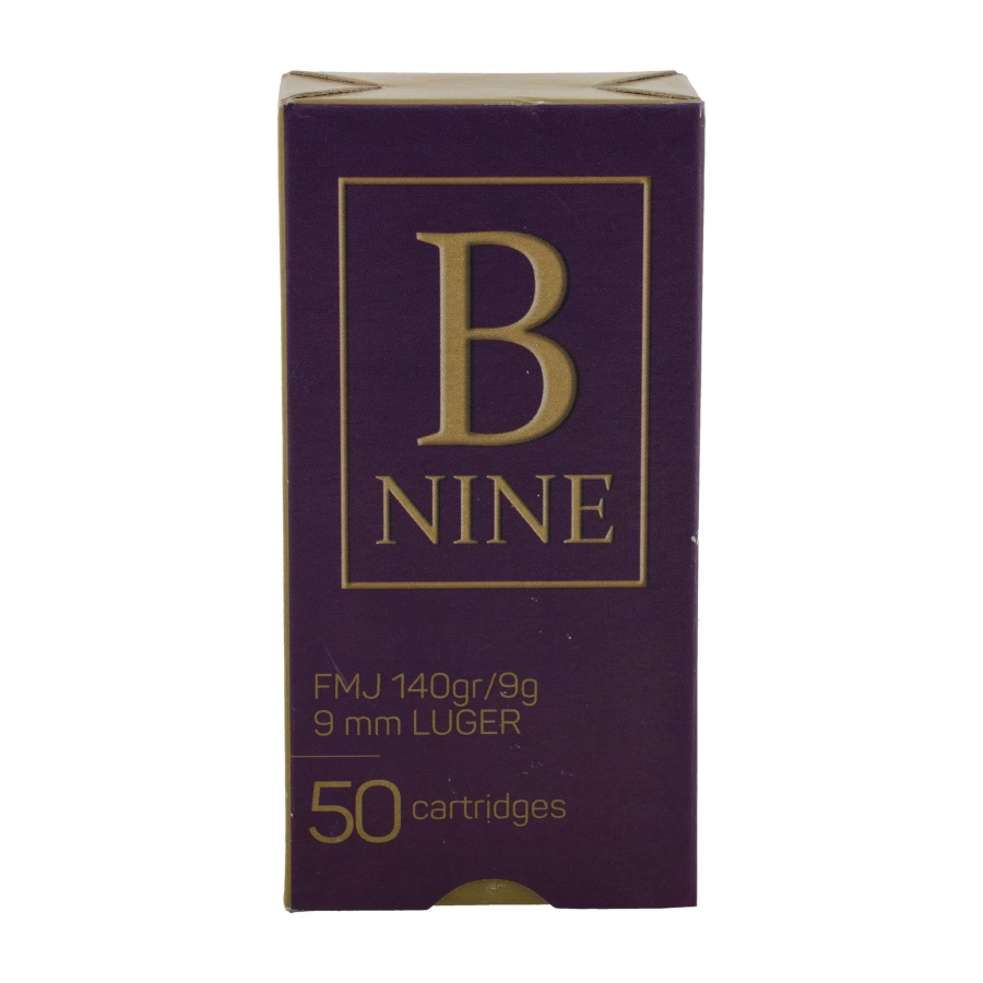 Amunicja B-Nine kal. 9x19mm FMJ 9g/140gr 4/4