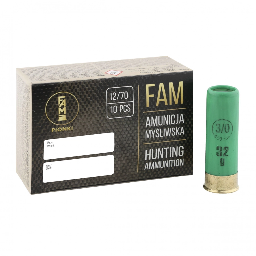 Amunicja FAM Pionki 12/70 ZAT 32g 3/0-4,50mm 1/4