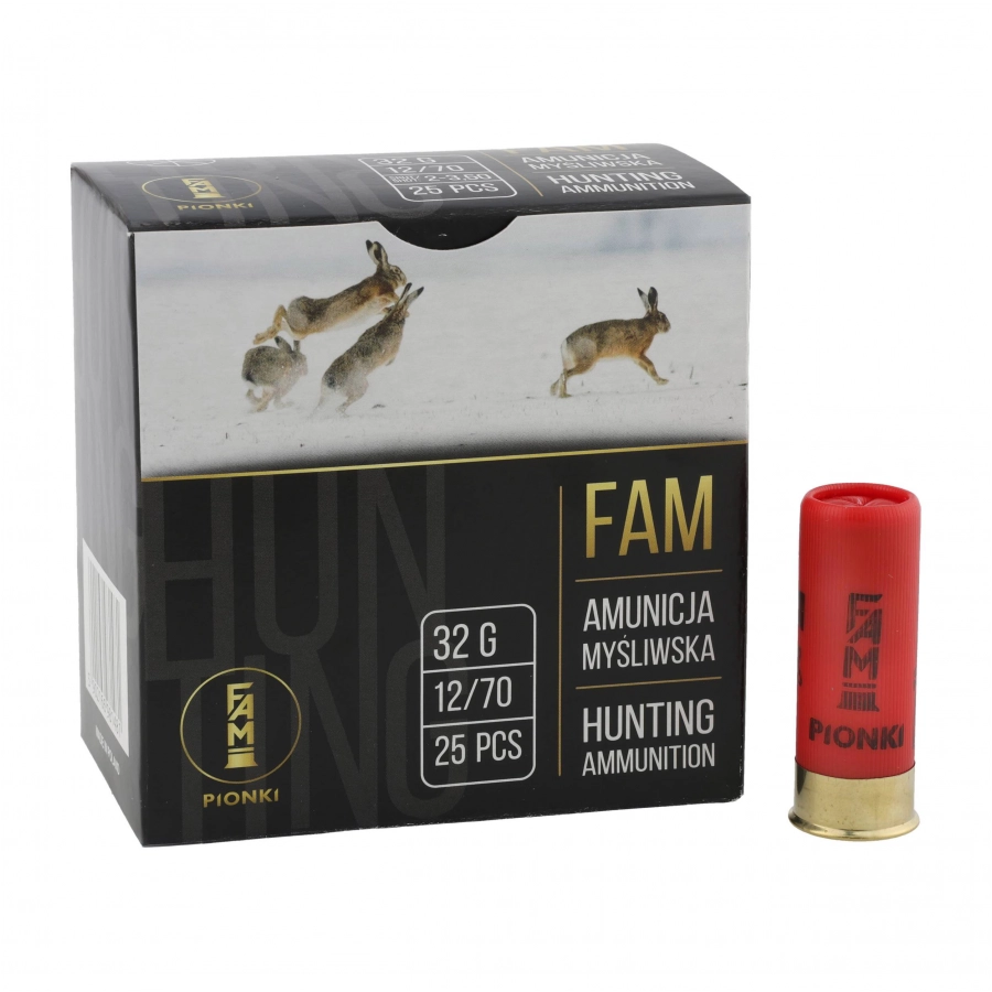 Amunicja FAM Pionki kal. 12/70 GW 32g 2-3,50 mm 1/4