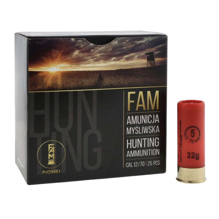 Amunicja FAM Pionki kal. 12/70 GW 32g 5-2,75mm 1/4