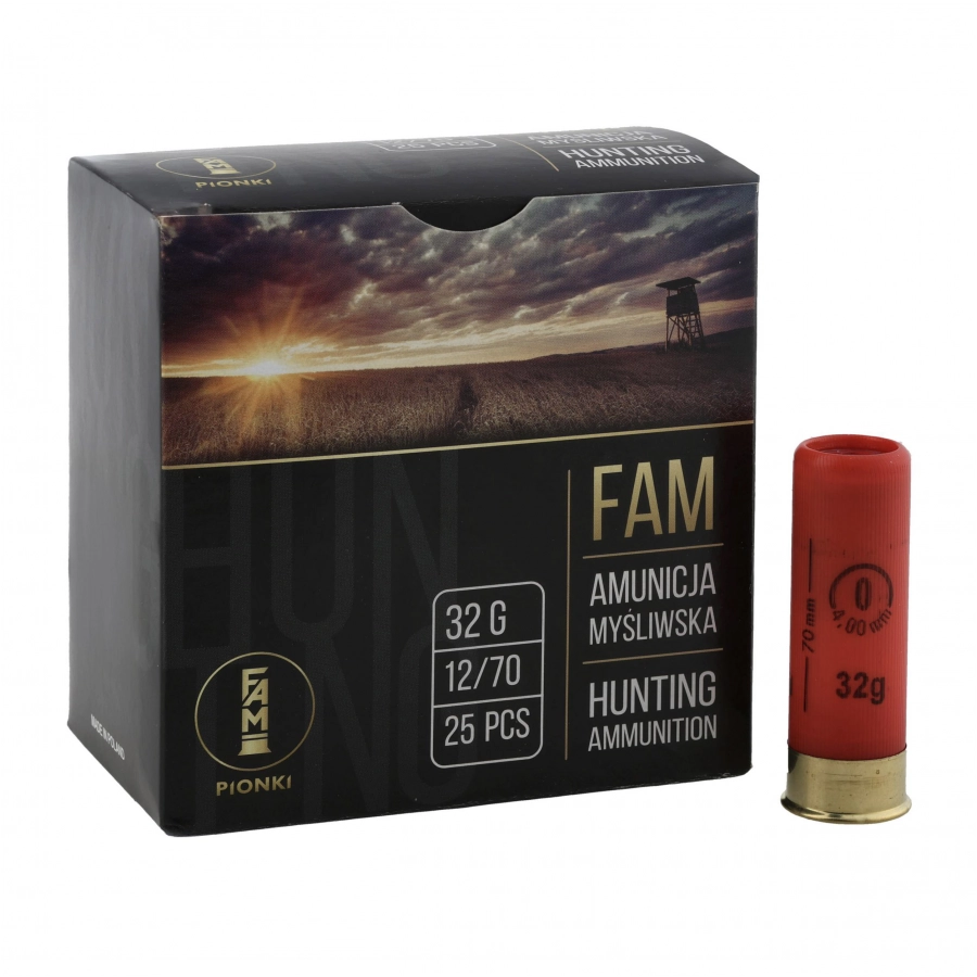 Amunicja FAM Pionki kal. 12/70 ZAT 32g 0-4,00mm 1/4