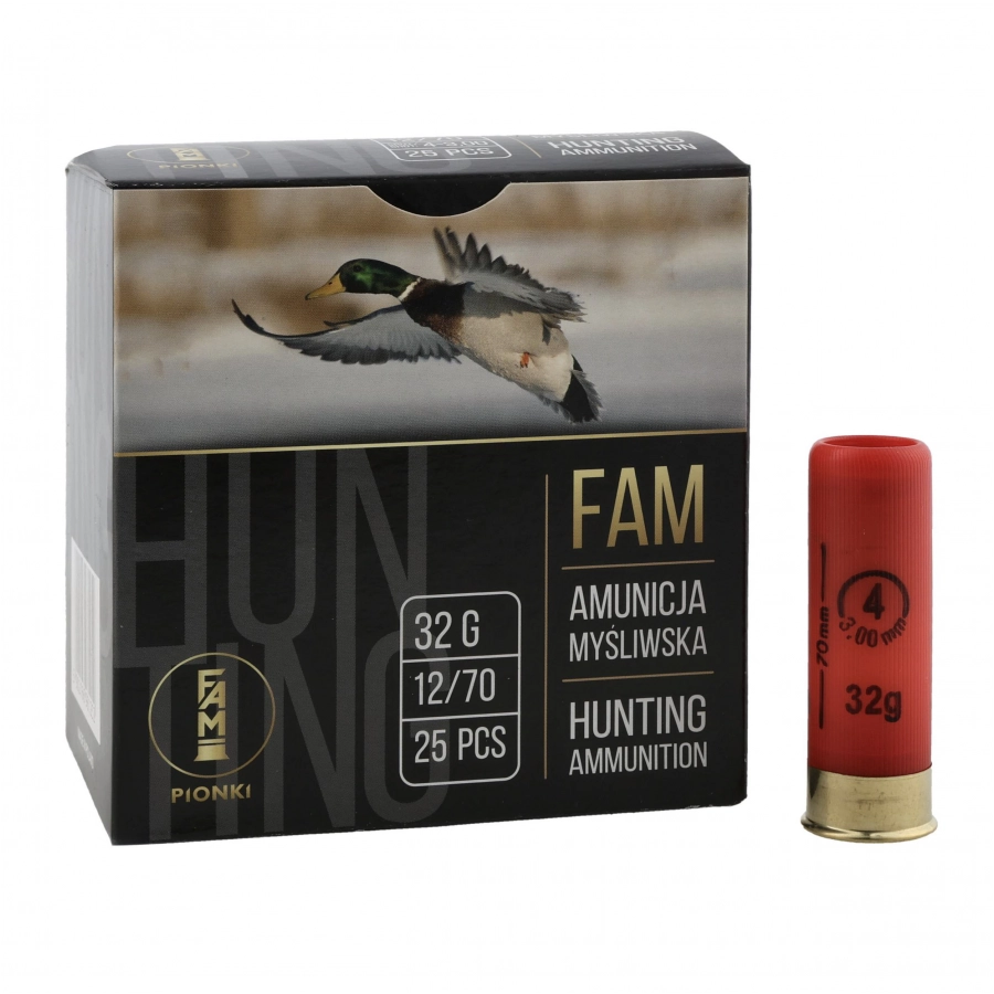 Amunicja FAM Pionki kal. 12/70 ZAT 32g 4-3,00mm 1/4