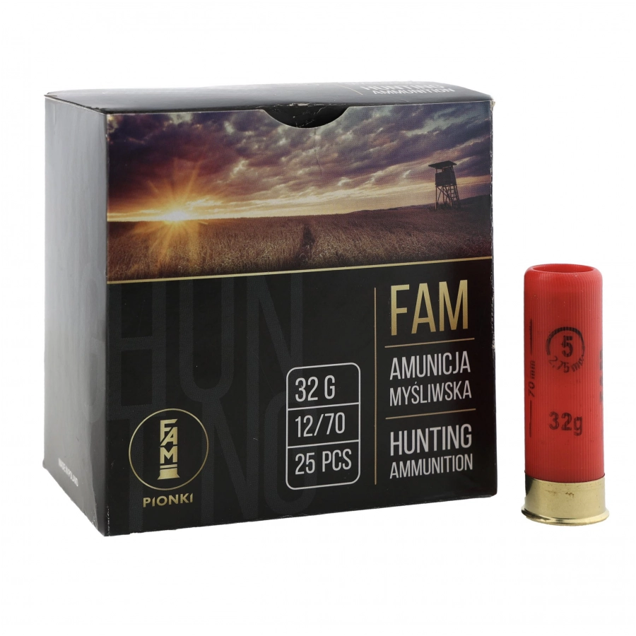 Amunicja FAM Pionki kal. 12/70 ZAT 32g 5-2,75mm 1/4