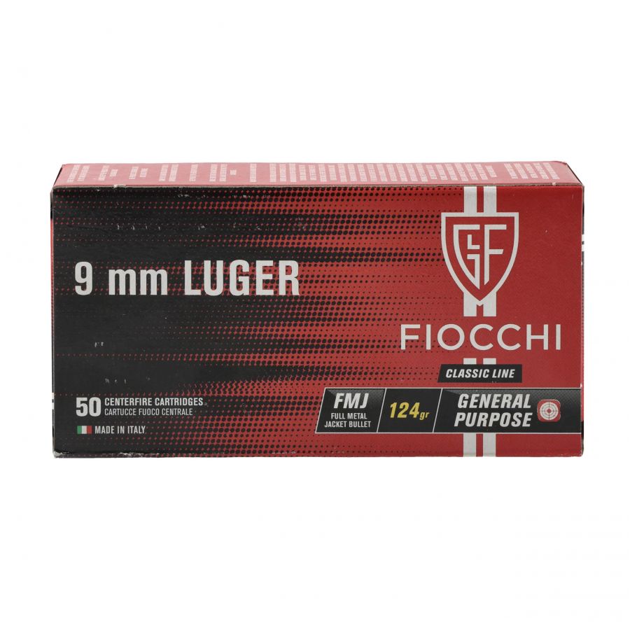 Amunicja Fiocchi 9 mm Luger 8 g/124 gr FMJ 4/4