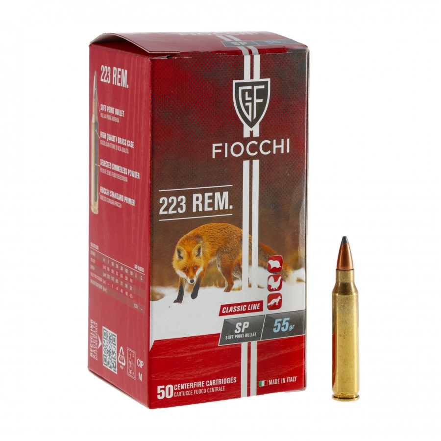 Amunicja Fiocchi kal .223 Rem SP 3,56g/55g 1/4