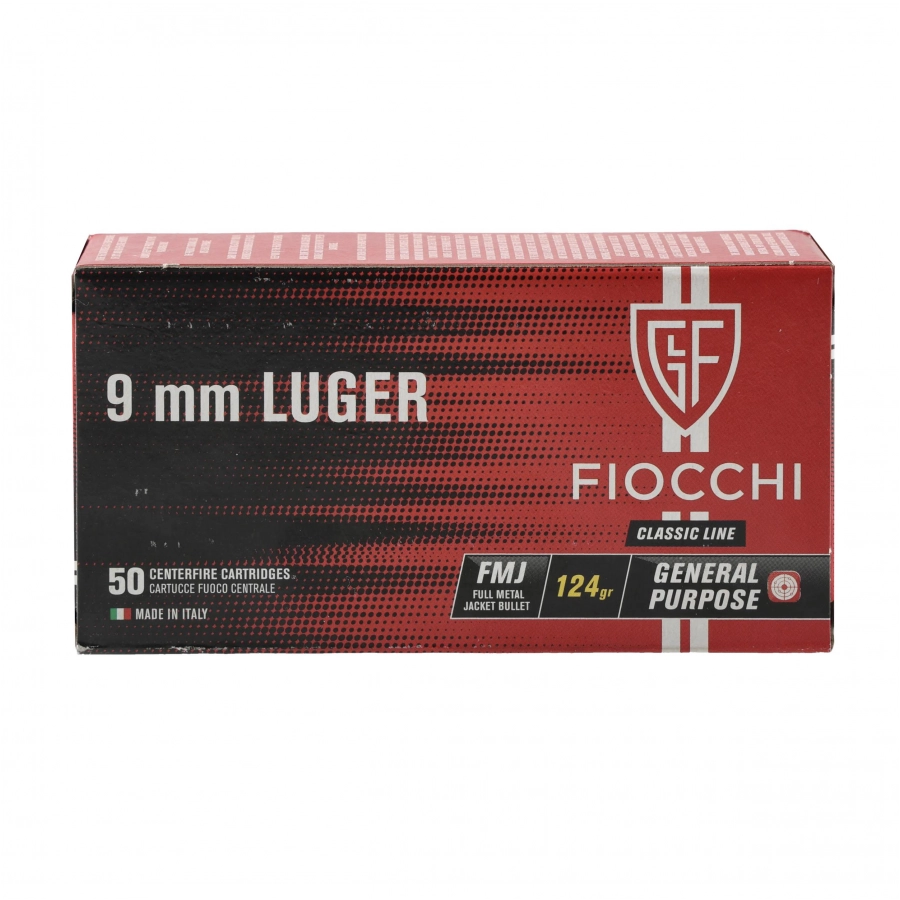 Amunicja Fiocchi kal. 9x19 mm 8 g/124 gr FMJ 4/4