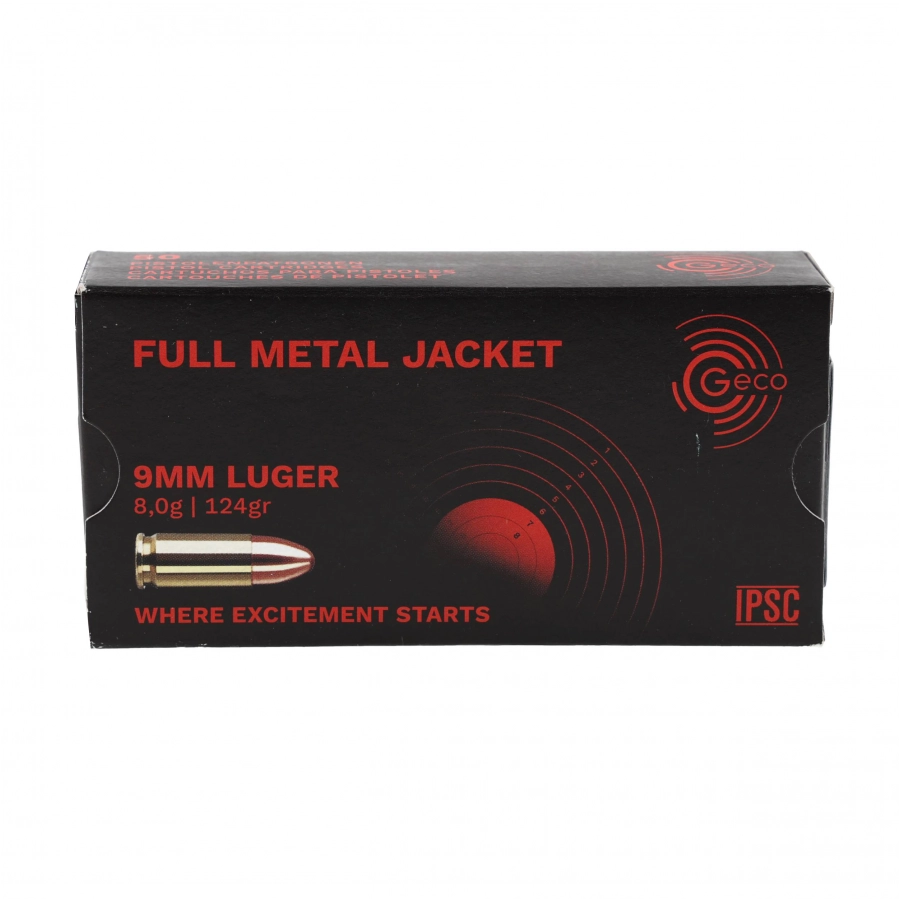 Amunicja GECO kal. 9x19 mm FMJ IPSC 8,0g 4/4