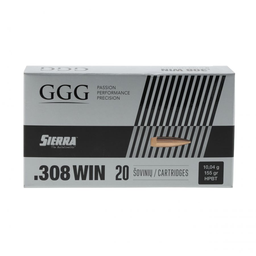 Amunicja GGG kal .308 Win 155 gr Sierra HPBT 4/4