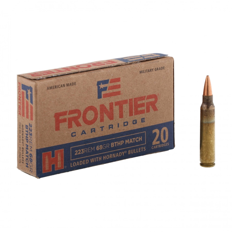 Amunicja Hornady kal. 223 Rem BTHP 68gr. 1/4