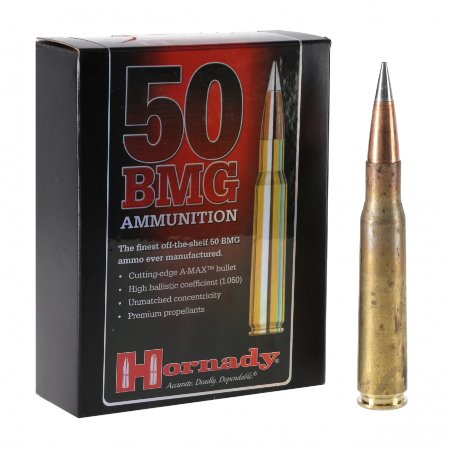 Amunicja Hornady kal. 50 BMG A-Max 750gr/ 48,6 g 1/4