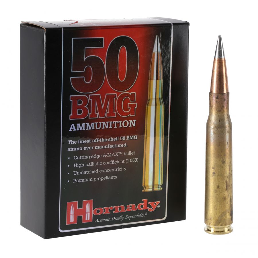 Amunicja Hornady kal. 50BMG A-Max 750gr/ 48,6 g 1/4